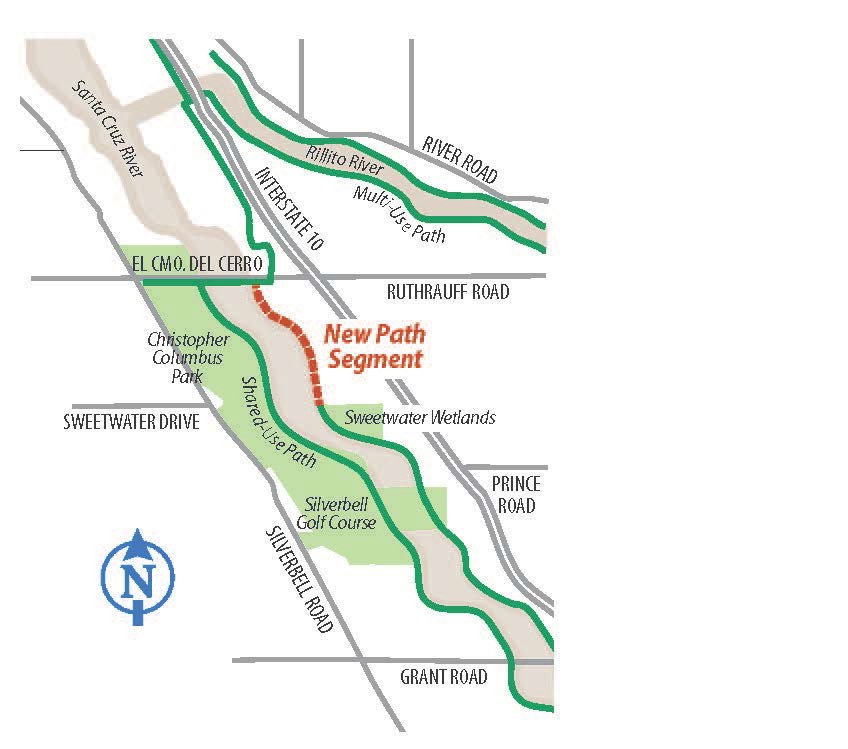 The Loop will be paved from Silverbell Wetlands to El Camino Del Cerro in early January, 2014